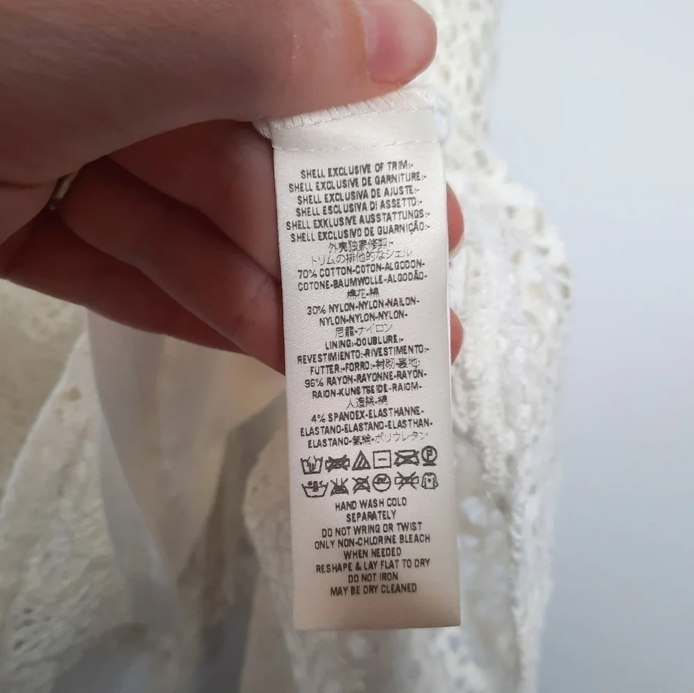 Free People Ivory Endless Leave Dress XS